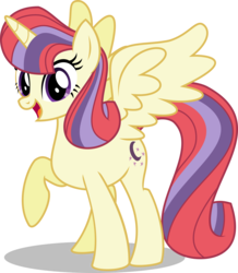 Size: 2786x3191 | Tagged: safe, artist:orin331, moondancer, alicorn, pony, g4, alicornified, female, high res, looking at you, moondancercorn, open mouth, race swap, raised hoof, simple background, smiling, solo, spread wings, transparent background