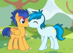 Size: 1600x1163 | Tagged: safe, artist:supermaxx92, flash sentry, thunderbass, earth pony, pegasus, pony, g4, couple, equestria girls ponified, gay, kiss on the lips, kissing, love, male, ponified, romance, shipping, smooch, thunderflash, vector