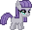 Size: 66x62 | Tagged: safe, artist:botchan-mlp, maud pie, earth pony, pony, g4, animated, blinking, cute, desktop ponies, female, filly, foal, gif, maudabetes, pixel art, simple background, solo, sprite, transparent background, younger