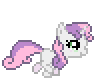 Size: 94x78 | Tagged: safe, artist:botchan-mlp, sweetie belle, pony, g4, animated, desktop ponies, female, gif, pixel art, running, simple background, solo, sprite, transparent background