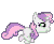 Size: 94x78 | Tagged: safe, artist:botchan-mlp, sweetie belle, pony, g4, animated, desktop ponies, female, gif, pixel art, running, simple background, solo, sprite, transparent background