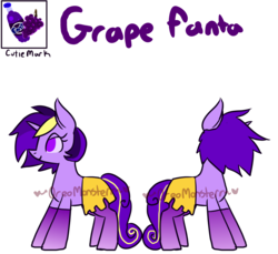 Size: 3600x3300 | Tagged: safe, artist:oreomonsterr, oc, oc only, oc:grape fanta, pony, unicorn, high res, reference sheet, simple background, solo, transparent background