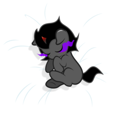 Size: 1287x1240 | Tagged: safe, artist:godoffury, artist:punzil504, king sombra, pony, unicorn, g4, baby, baby pony, colt, colt sombra, cute, eyes closed, male, on side, simple background, sleeping, solo, sombra eyes, sombradorable, transparent background, vector, younger