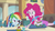 Size: 1280x720 | Tagged: safe, screencap, pinkie pie, rainbow dash, equestria girls, g4, my little pony equestria girls: rainbow rocks, pinkie on the one, balloon, boots, bracelet, clothes, cup, female, food, fork, high heel boots, jewelry, open mouth, pasta, raised leg, salad, skirt, smiling, spaghetti, spoon, tray