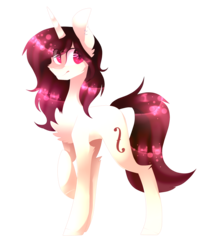 Size: 1867x2227 | Tagged: safe, artist:huirou, oc, oc only, oc:hazel, pony, unicorn, simple background, solo, transparent background