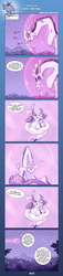 Size: 1024x4455 | Tagged: safe, artist:pimander1446, discord, oc, oc:squeaky pitch, hamster, pony, comic:blue gem, g4, comic, force field, high res, mountain, nom, species swap