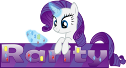 Size: 1211x660 | Tagged: safe, artist:zacatron94, rarity, pony, g4, banner, female, jewels, simple background, solo, transparent background