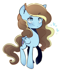 Size: 735x852 | Tagged: safe, artist:jankrys00, oc, oc only, pegasus, pony, commission, female, heart, mare, raised hoof, signature, simple background, smiling, solo, transparent background