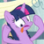 Size: 50x50 | Tagged: safe, screencap, twilight sparkle, pony, g4, animated, derp, female, gif, gif for breezies, picture for breezies, solo