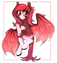 Size: 1280x1414 | Tagged: safe, artist:kapusha-blr, oc, oc only, bat pony, pony, solo