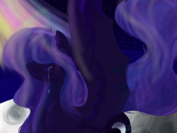 Size: 1024x768 | Tagged: safe, artist:vivianity, princess luna, alicorn, pony, g4, crying, female, solo