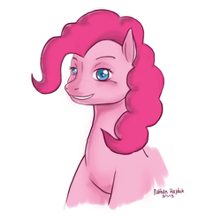 Size: 1000x1000 | Tagged: safe, artist:animatorrawgreen, pinkie pie, earth pony, pony, g4, female, sketch, solo