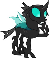 Size: 6400x7575 | Tagged: safe, artist:chainchomp2, thorax, changeling, g4, the times they are a changeling, .svg available, absurd resolution, hoof on chin, male, raised hoof, simple background, solo, thinking, transparent background, vector