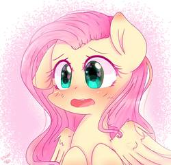 Size: 1775x1703 | Tagged: safe, artist:windymils, fluttershy, pegasus, pony, g4, blushing, cute, female, heart, mare, open mouth, redraw, shyabetes, solo, wingding eyes