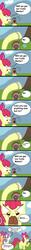 Size: 912x7260 | Tagged: safe, artist:eagc7, apple bloom, scootaloo, sweetie belle, g4, angry, club spongebob, comic, cutie mark, cutie mark crusaders, dialogue, high res, magic conch, parody, spongebob squarepants, text