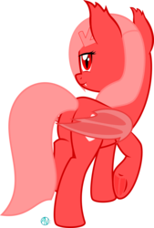 Size: 2026x2998 | Tagged: safe, alternate version, artist:arifproject, vector edit, oc, oc only, oc:downvote, bat pony, pony, derpibooru, g4, derpibooru ponified, fangs, female, hairclip, high res, looking at you, looking back, mare, meta, ponified, race swap, rear view, simple background, slit pupils, smiling, solo, transparent background, underhoof, vector