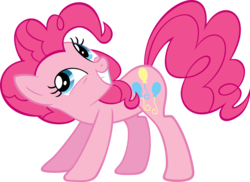 Size: 1023x744 | Tagged: safe, artist:rachel201611, pinkie pie, g4, female, simple background, smiling, solo, transparent background, vector