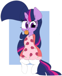 Size: 1280x1559 | Tagged: safe, artist:hattsy, twilight sparkle, pony, g4, :p, bipedal, clothes, cute, dress, female, solo, stockings, thigh highs, tongue out, twiabetes