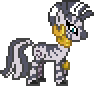 Size: 94x86 | Tagged: safe, artist:botchan-mlp, zecora, zebra, g4, animated, cute, desktop ponies, digging, female, gif, horses doing horse things, pixel art, simple background, solo, sprite, transparent background, zebras doing zebra things, zecorable