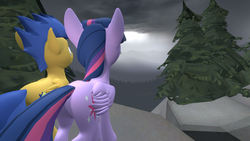 Size: 1280x720 | Tagged: safe, flash sentry, twilight sparkle, alicorn, pony, g4, 3d, female, male, ship:flashlight, shipping, source filmmaker, straight, twilight sparkle (alicorn)