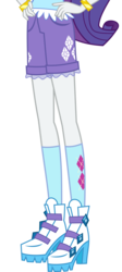 Size: 913x2037 | Tagged: dead source, safe, artist:teentitansfan201, edit, vector edit, rarity, equestria girls, g4, my little pony equestria girls: legend of everfree, boots, bracelet, camp everfree outfits, clothes, cropped, female, leg focus, legs, pictures of legs, rarihips, shorts, simple background, socks, solo, transparent background, vector