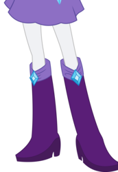 Size: 5137x7483 | Tagged: dead source, safe, artist:teentitansfan201, edit, vector edit, rarity, equestria girls, g4, absurd resolution, boots, boots shot, clothes, cropped, female, high heel boots, leg focus, legs, pictures of legs, simple background, skirt, skirt shot, solo, transparent background, vector