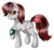 Size: 1087x997 | Tagged: safe, artist:not-ordinary-pony, oc, oc only, oc:blackjack, pony, unicorn, fallout equestria, fallout equestria: project horizons, colored sclera, female, looking back, mare, pipbuck, raised hoof, simple background, smiling, solo, yellow sclera