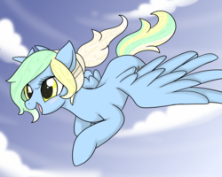 Size: 2500x2000 | Tagged: safe, artist:jagga-chan, oc, oc only, oc:cotton tail, pegasus, pony, flying, high res, solo
