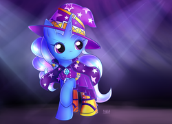 Size: 2483x1800 | Tagged: dead source, safe, artist:nika191319, trixie, pony, unicorn, g4, clothes, dress, equestria girls outfit, female, mare, rainbow rocks outfit, solo