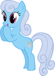 Size: 337x470 | Tagged: safe, artist:vector-brony, linky, shoeshine, earth pony, pony, g4, bipedal, female, happy, hooves on mouth, mare, rearing, simple background, solo, transparent background, vector