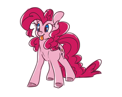 Size: 1280x1024 | Tagged: safe, artist:tumbleweed68, pinkie pie, g4, female, simple background, solo, tongue out, white background