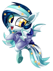 Size: 1600x2134 | Tagged: safe, artist:centchi, oc, oc only, oc:wistful galaxy, bat pony, pony, bat pony oc, chibi, clothes, female, hoodie, mare, simple background, solo, transparent background, watermark