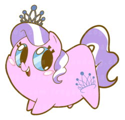 Size: 586x560 | Tagged: safe, artist:coggler, artist:frog&cog, artist:gopherfrog, diamond tiara, g4, blushing, chubbie, cute, diamondbetes, female, simple background, solo, transparent background