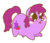 Size: 645x560 | Tagged: safe, artist:coggler, artist:frog&cog, artist:gopherfrog, berry punch, berryshine, g4, berrybetes, blushing, chubbie, cute, female, mare, simple background, solo, tongue out, transparent background