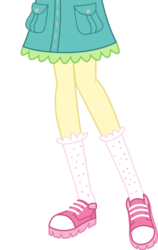 Size: 1007x1590 | Tagged: dead source, safe, artist:teentitansfan201, edit, vector edit, fluttershy, equestria girls, g4, my little pony equestria girls: legend of everfree, camp everfree outfits, clothes, cropped, female, leg focus, legs, pictures of legs, shoes, shorts, simple background, socks, solo, transparent background, vector