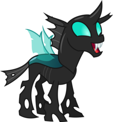 Size: 2775x3000 | Tagged: safe, artist:chainchomp2, thorax, changeling, g4, the times they are a changeling, .svg available, :d, cute, excited, happy, high res, male, simple background, solo, thorabetes, transparent background, vector