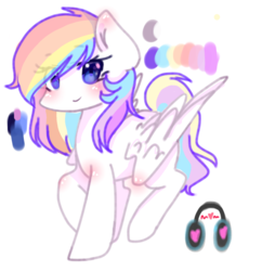Size: 1372x1415 | Tagged: safe, artist:windymils, oc, oc only, oc:rumi, pegasus, pony, female, mare, reference sheet, sketch, solo
