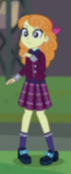 Size: 139x341 | Tagged: safe, screencap, orange sherbette, equestria girls, g4, my little pony equestria girls: friendship games, clothes, cropped, crystal prep academy uniform, female, op i can't see shit, school uniform, solo