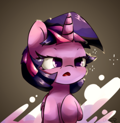 Size: 3241x3329 | Tagged: safe, artist:luxaestas, twilight sparkle, alicorn, pony, g4, cute, female, frown, high res, lidded eyes, open mouth, raised hoof, sleepy, solo, tired, twilight sparkle (alicorn)