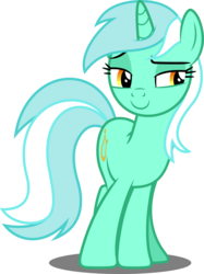 Size: 3741x5000 | Tagged: safe, artist:dashiesparkle, lyra heartstrings, pony, unicorn, g4, slice of life (episode), .svg available, absurd resolution, female, lidded eyes, mare, simple background, solo, transparent background, vector