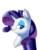 Size: 1330x1675 | Tagged: safe, artist:skyart301, rarity, pony, g4, eyeshadow, female, lidded eyes, looking at you, makeup, simple background, smiling, solo, transparent background