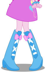 Size: 2828x4465 | Tagged: safe, artist:teentitansfan201, edit, vector edit, pinkie pie, equestria girls, g4, boots, boots shot, bracelet, clothes, cropped, female, high heel boots, high res, leg focus, legs, pictures of legs, simple background, skirt, skirt shot, solo, transparent background, vector