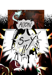 Size: 3541x5016 | Tagged: safe, artist:gashiboka, doctor whooves, princess gold lily, time turner, alicorn, earth pony, pony, comic:recall the time of no return, g4, absurd resolution, allons-y, comic