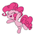 Size: 2000x2000 | Tagged: safe, artist:binkyt11, derpibooru exclusive, pinkie pie, earth pony, pony, g4, cute, diapinkes, eyes closed, female, happy, high res, mare, open mouth, simple background, solo, style emulation, white background