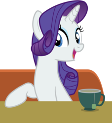 Size: 3900x4300 | Tagged: safe, artist:tomfraggle, rarity, pony, g4, the saddle row review, absurd resolution, cup, female, simple background, solo, teacup, transparent background, vector
