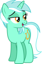 Size: 5004x7567 | Tagged: safe, artist:hithroc, lyra heartstrings, pony, unicorn, g4, season 5, slice of life (episode), absurd resolution, cute, female, lidded eyes, lyrabetes, mare, open mouth, simple background, smiling, solo, transparent background, vector