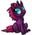 Size: 286x303 | Tagged: safe, artist:sallindaemon, fizzlepop berrytwist, tempest shadow, pony, unicorn, g4, my little pony: the movie, cute, female, filly, happy, simple background, smiling, solo, tempestbetes, transparent background, younger