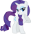 Size: 6039x6760 | Tagged: dead source, safe, artist:ra1nb0wk1tty, rarity, pony, unicorn, g4, absurd resolution, female, grin, lidded eyes, mare, raised hoof, simple background, smiling, solo, vector, white background