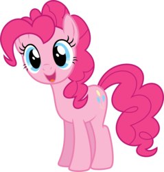 Size: 7585x7945 | Tagged: safe, artist:ra1nb0wk1tty, pinkie pie, earth pony, pony, g4, absurd resolution, female, mare, open mouth, simple background, smiling, solo, vector, white background