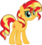 Size: 4846x5130 | Tagged: safe, artist:osipush, sunset shimmer, pony, unicorn, g4, absurd resolution, female, simple background, solo, vector, white background